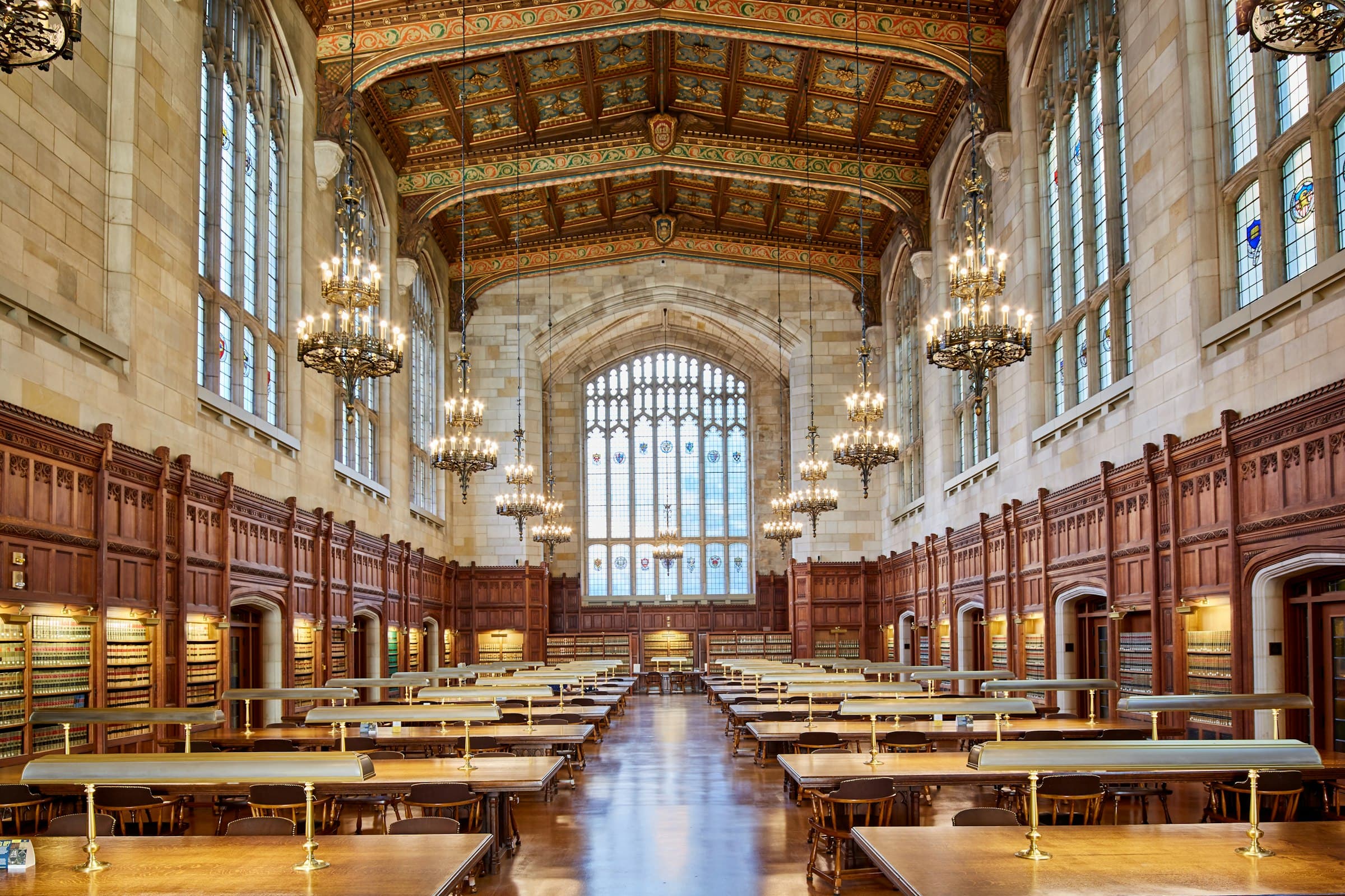 A grand institutional reading room